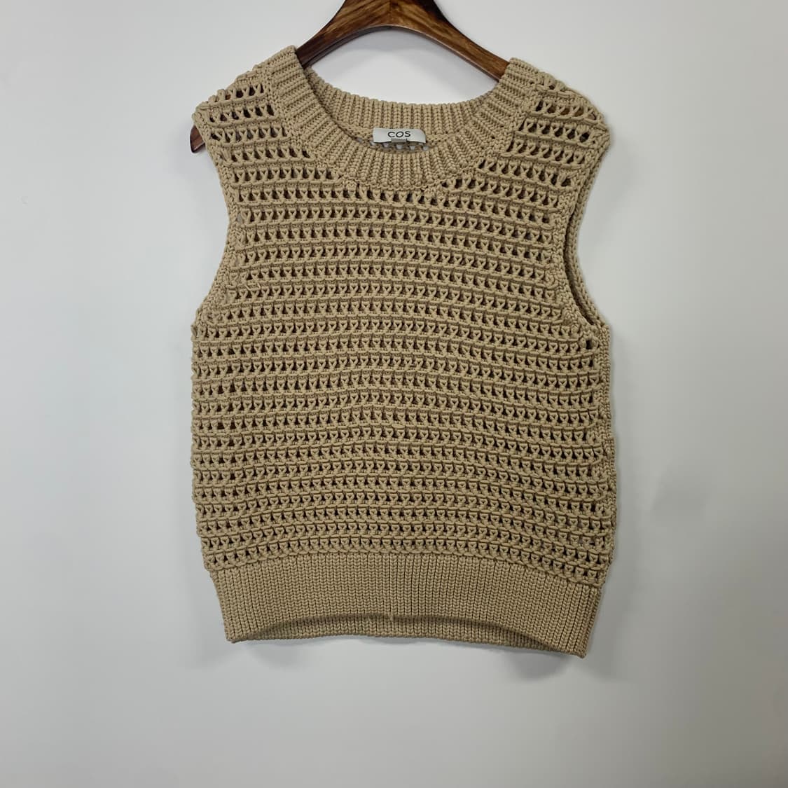 Cos 코스 베이지 니트 베스트 상품이미지2