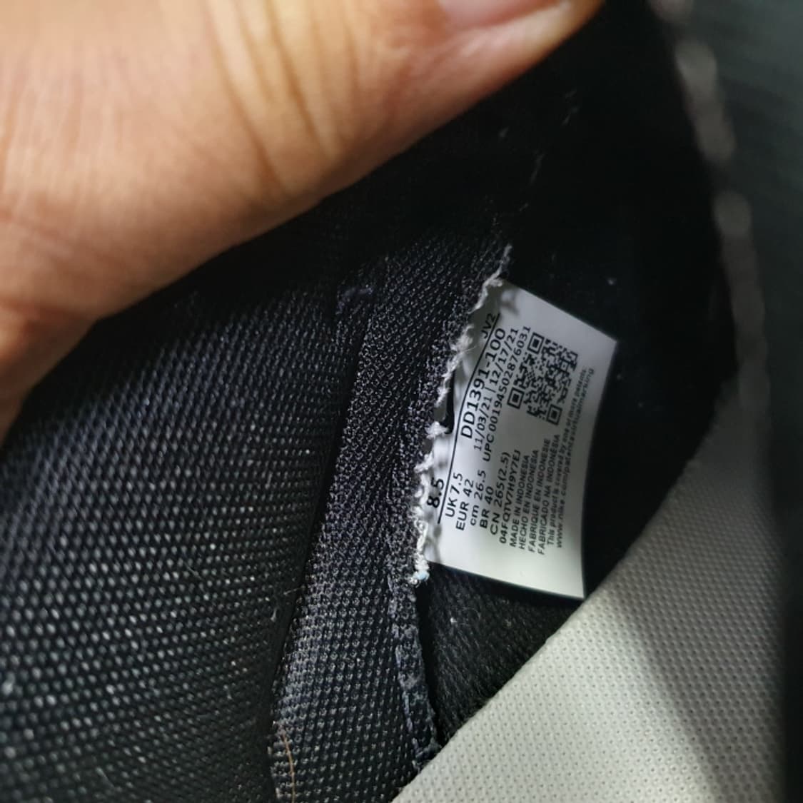 나이키 dd1391-100 덩크 로우 레트로 화이트/블랙(265) 상품이미지8