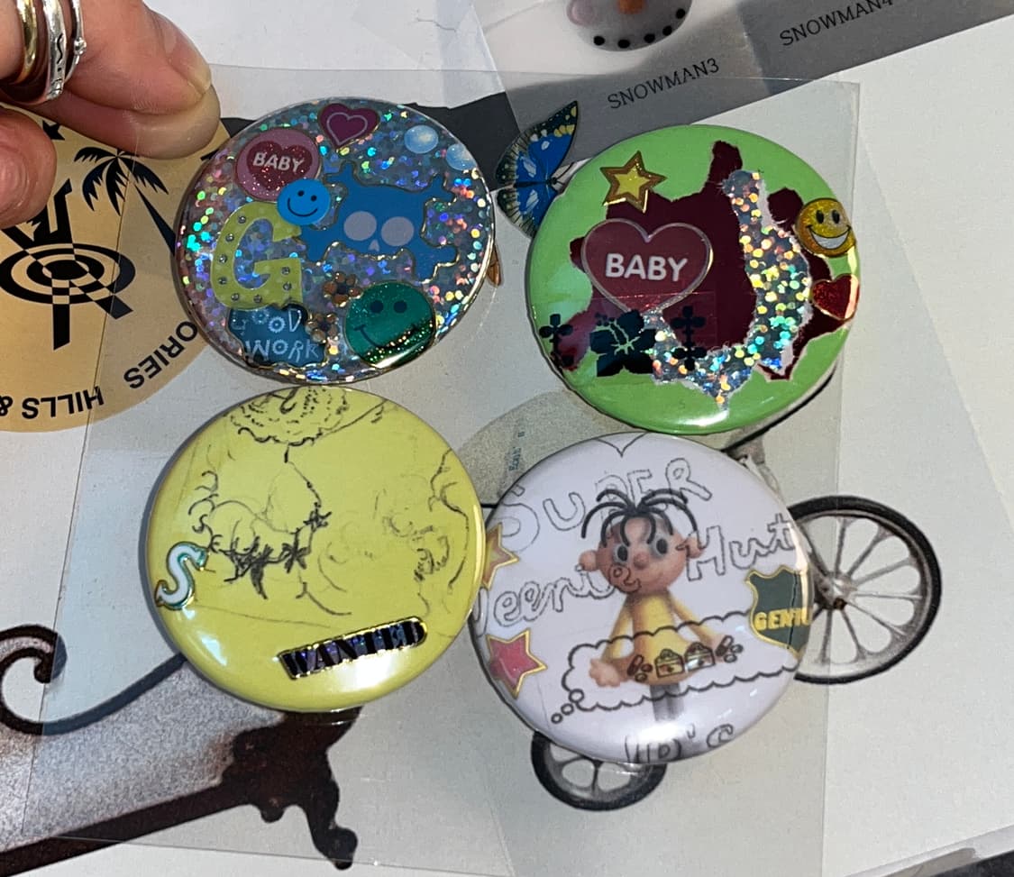 뱃지 핀버튼 브로치 {4🅔🅐-1🅢🅔🅣} 상품이미지2