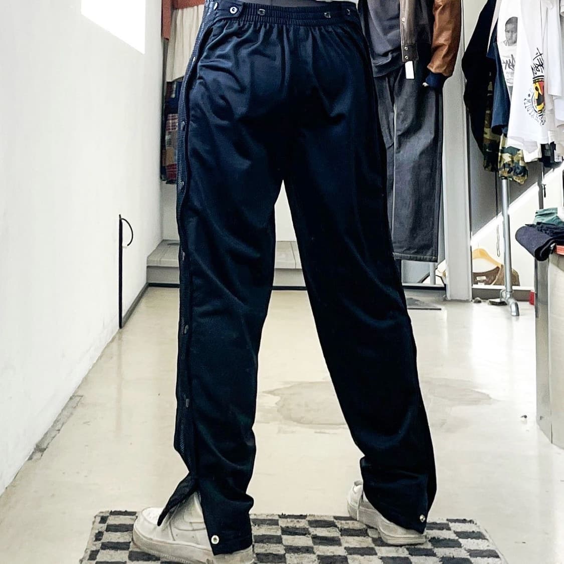 아디다스 스펠아웃 3스트립 올 스냅 버튼 메쉬트랙팬츠 상품이미지2