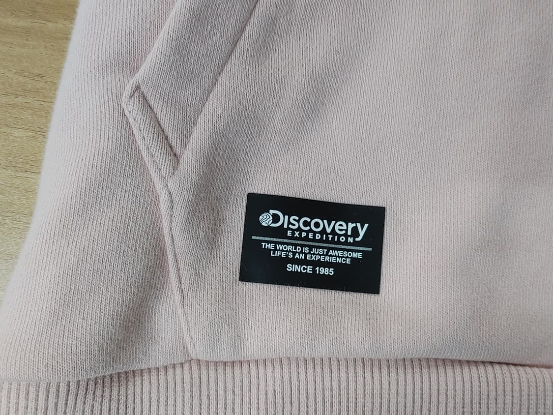 Discovery 디스커버리 여성 연핑크 후드티 상품이미지5