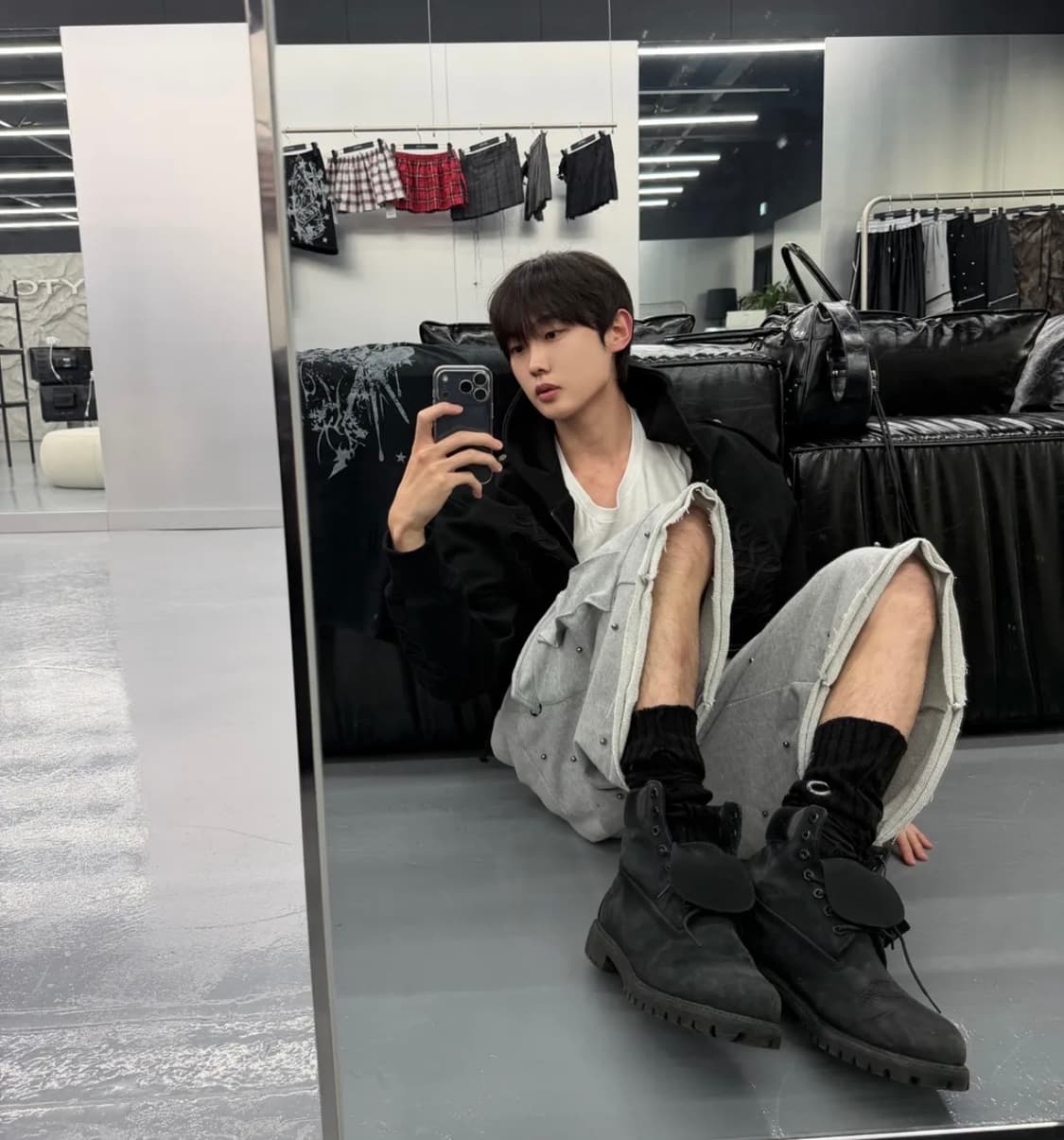 (새상품) 레씨토 나플레옹 후드집업 블랙 상품이미지2