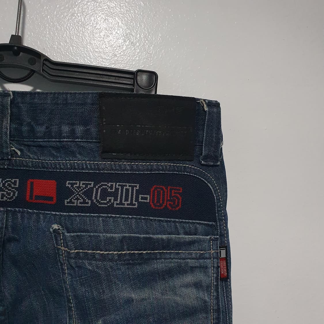 Fubu 후부 레터링 와이드 워싱 데님 팬츠 청바지 중청 Y2K 32인치 상품이미지9