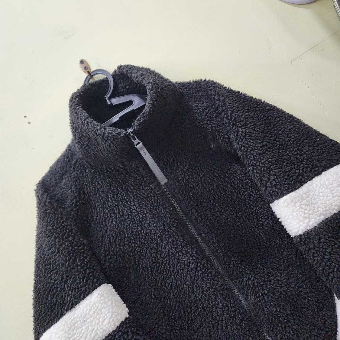 [M] SPYDER 보아 플리스 집업 점퍼 (블랙) 상품이미지2