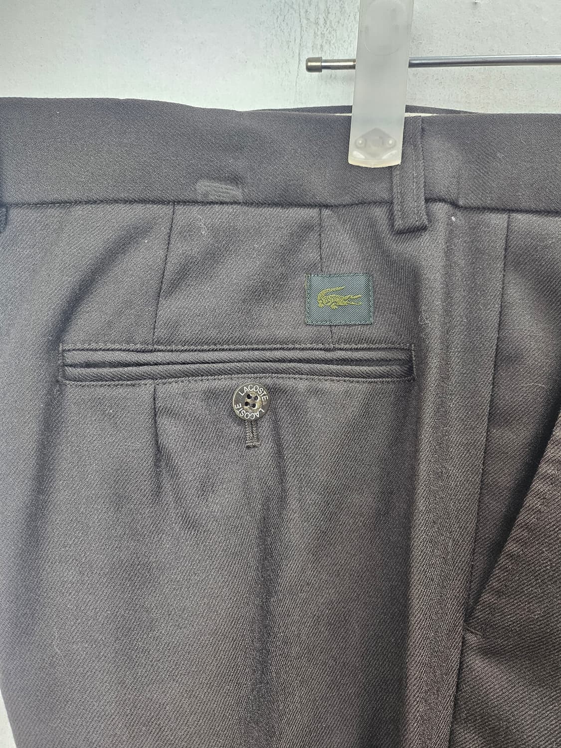 라코스테 남성 모 100% 정장 바지 35인치 상품이미지2