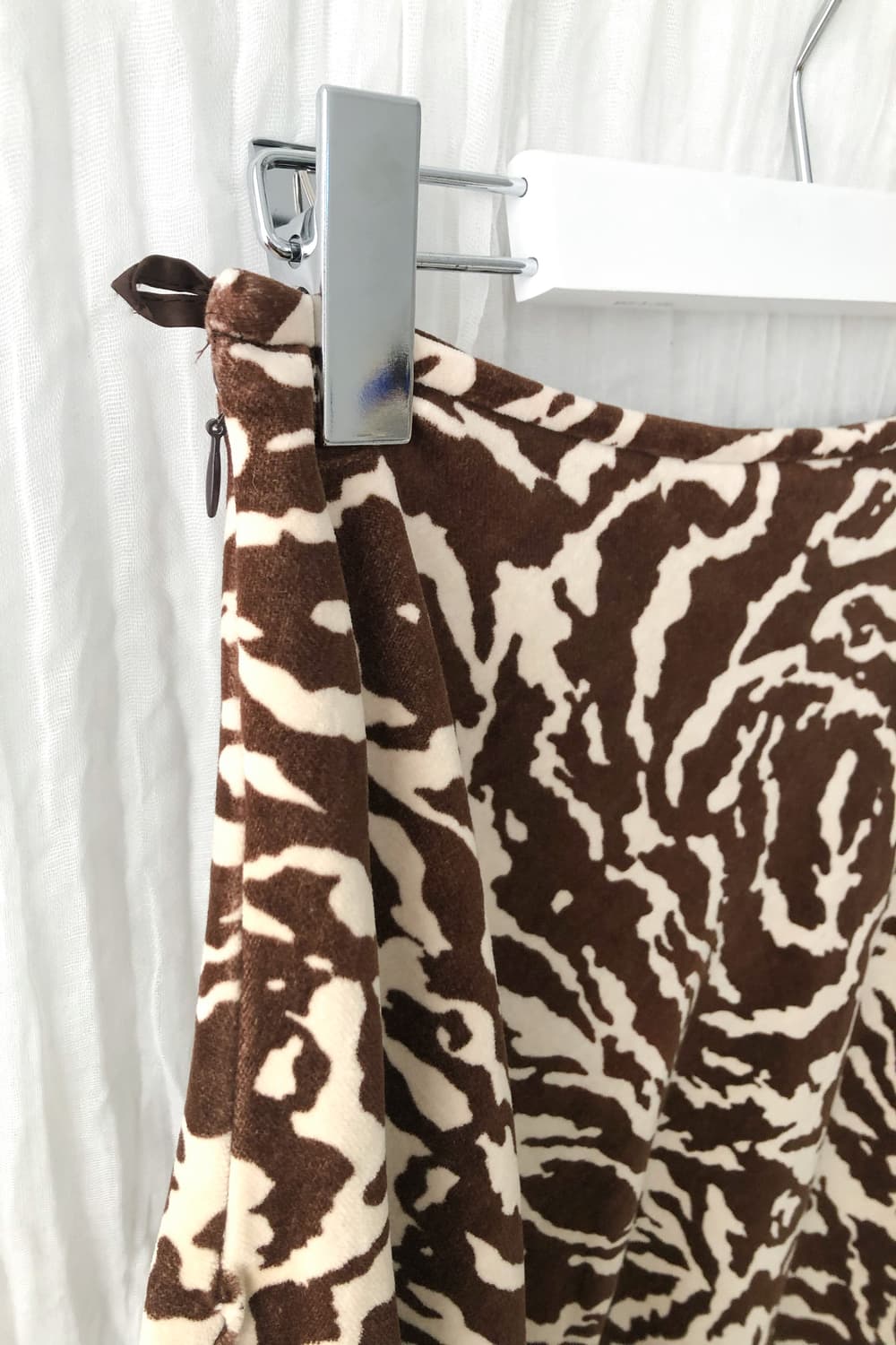 zebra suade skirt 상품이미지3