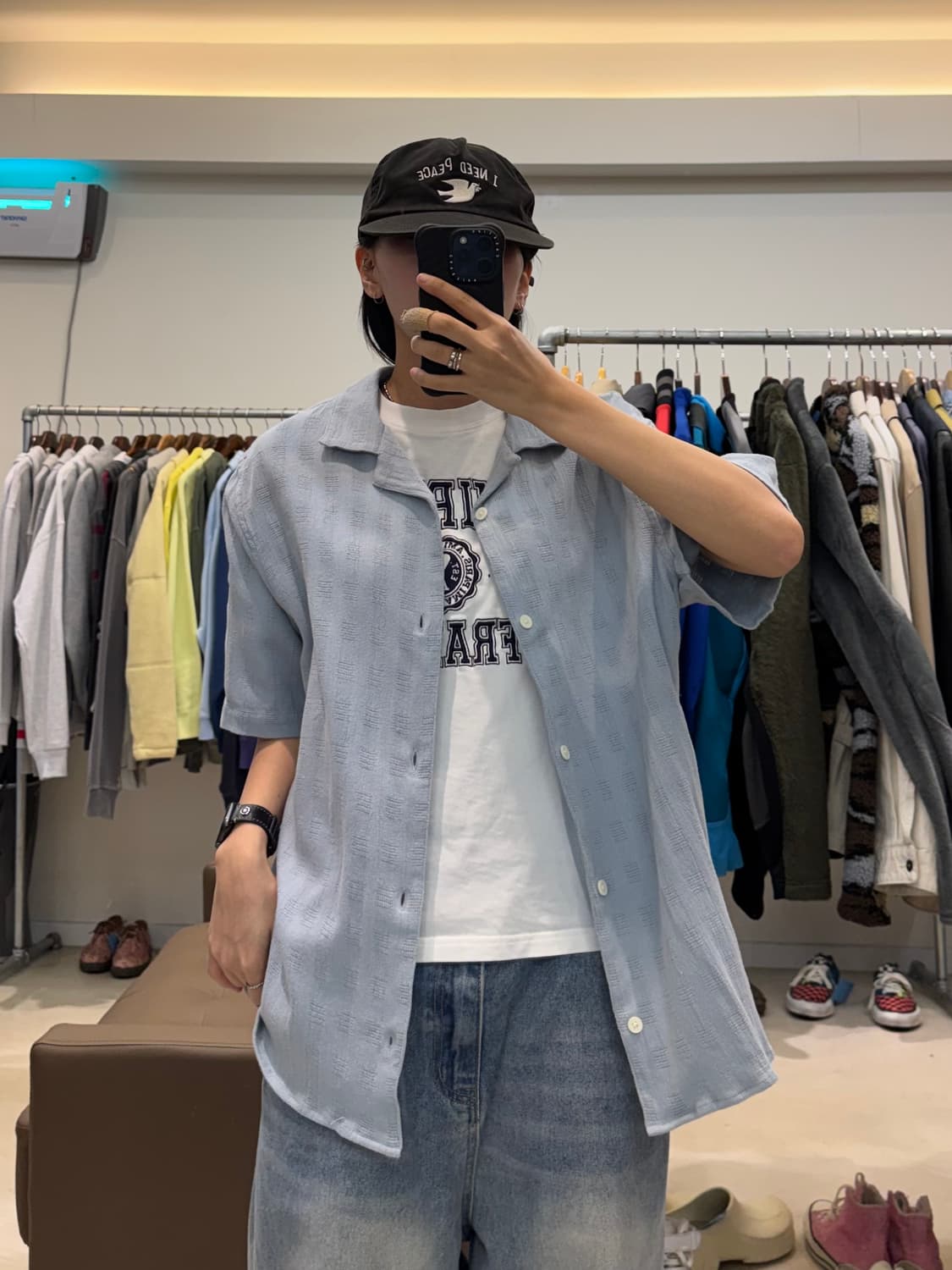 왁스 런던 시어서커 반팔 셔츠 상품이미지7