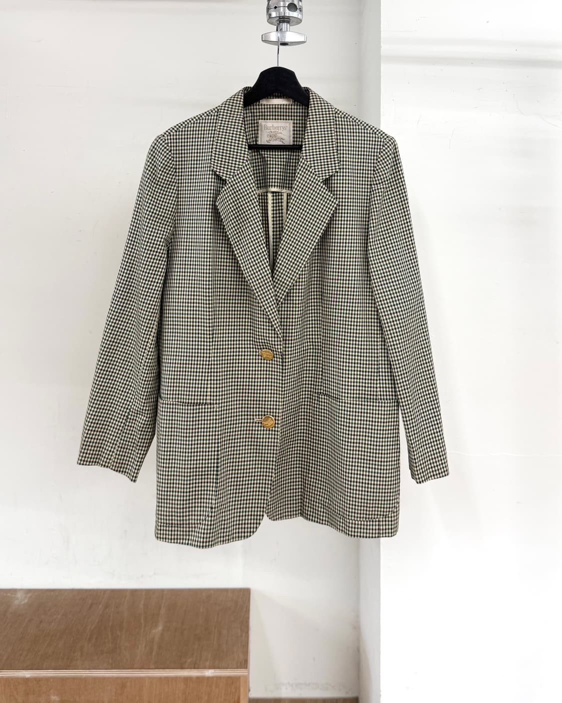 버버리 그린 클래식 핸드스투스 블레이저 상품이미지1
