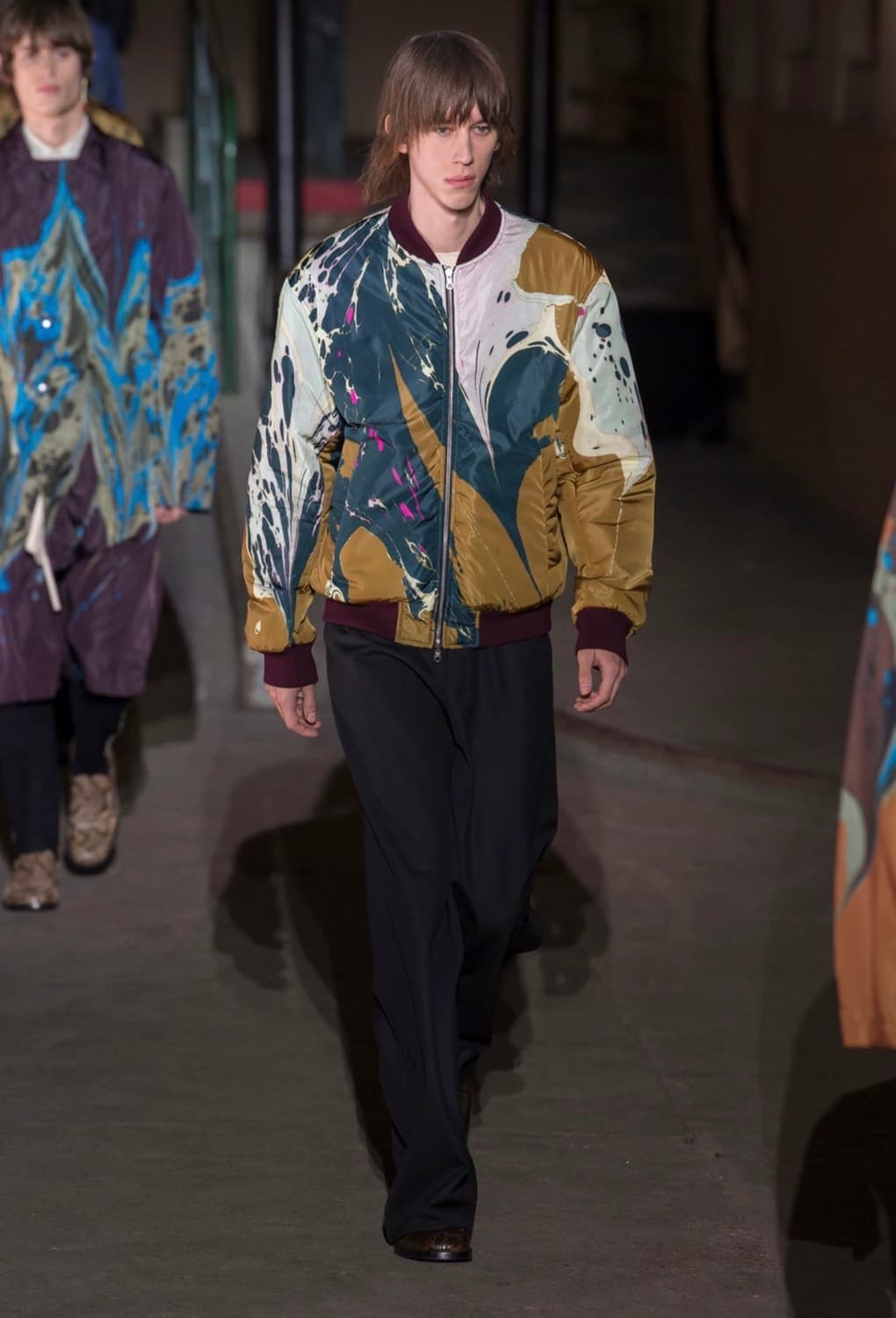 드리스 반 노튼 18aw 타이다이 봄버  상품이미지1