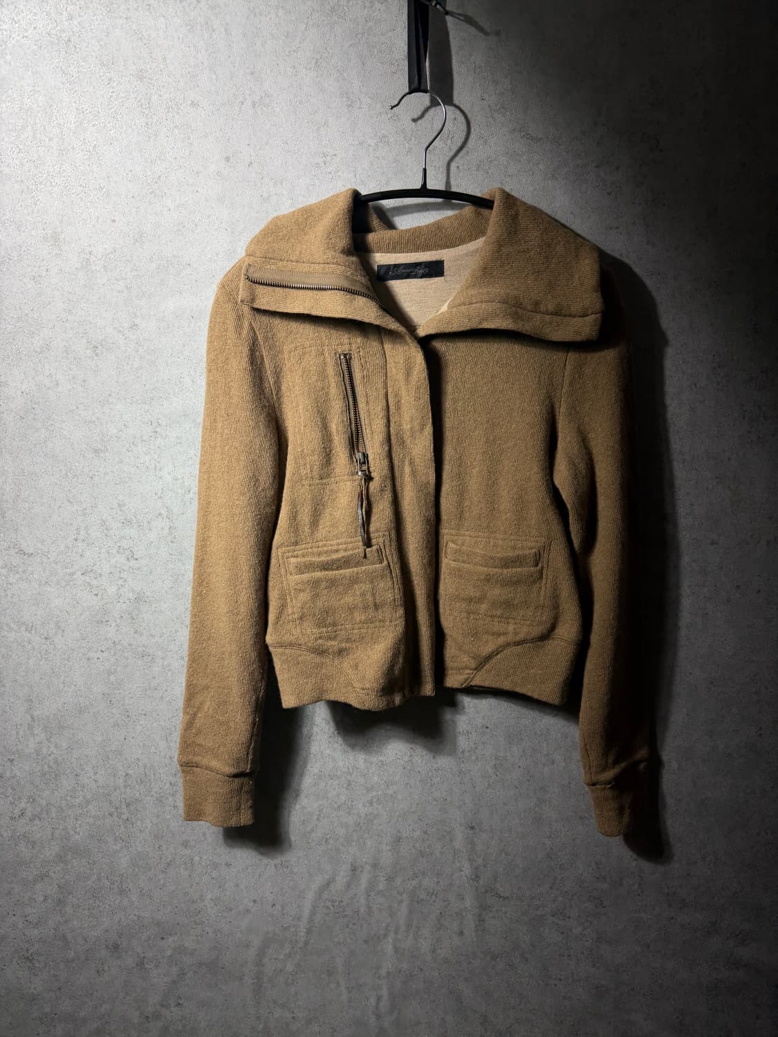 Vintage knit zip-up 상품이미지5