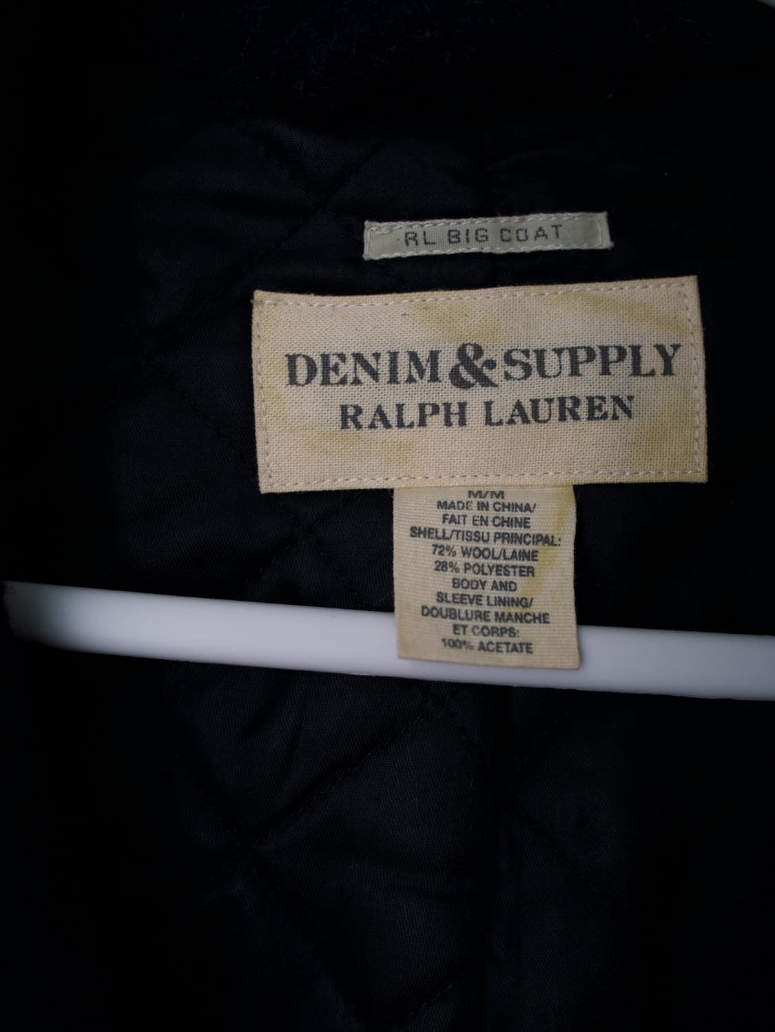 여성 Denim&Supply 랄프로렌 블랙 피코트 M 상품이미지3