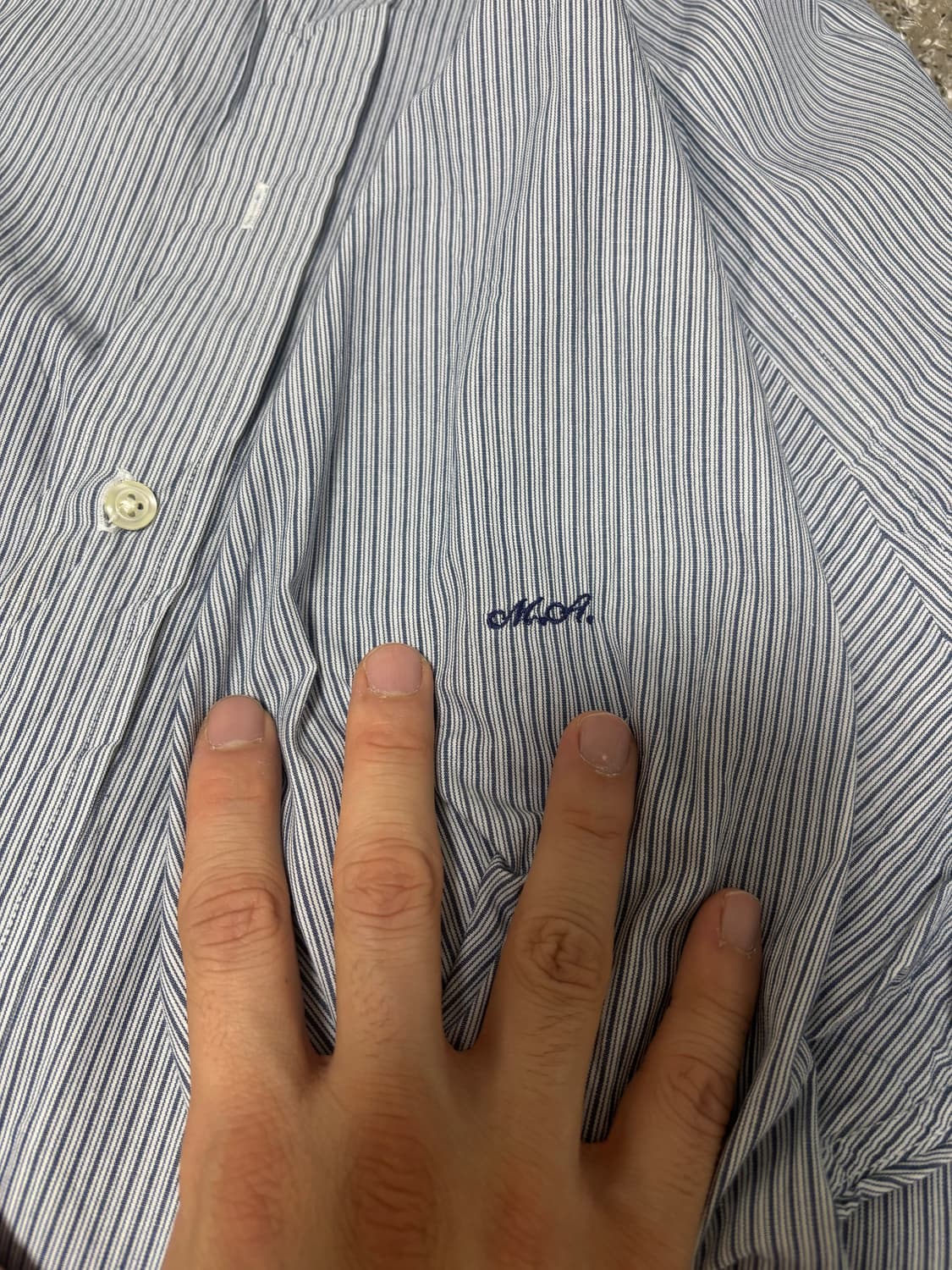 일본판 브룩스브라더스 스트라이프셔츠 사이즈 105-110 상품이미지5