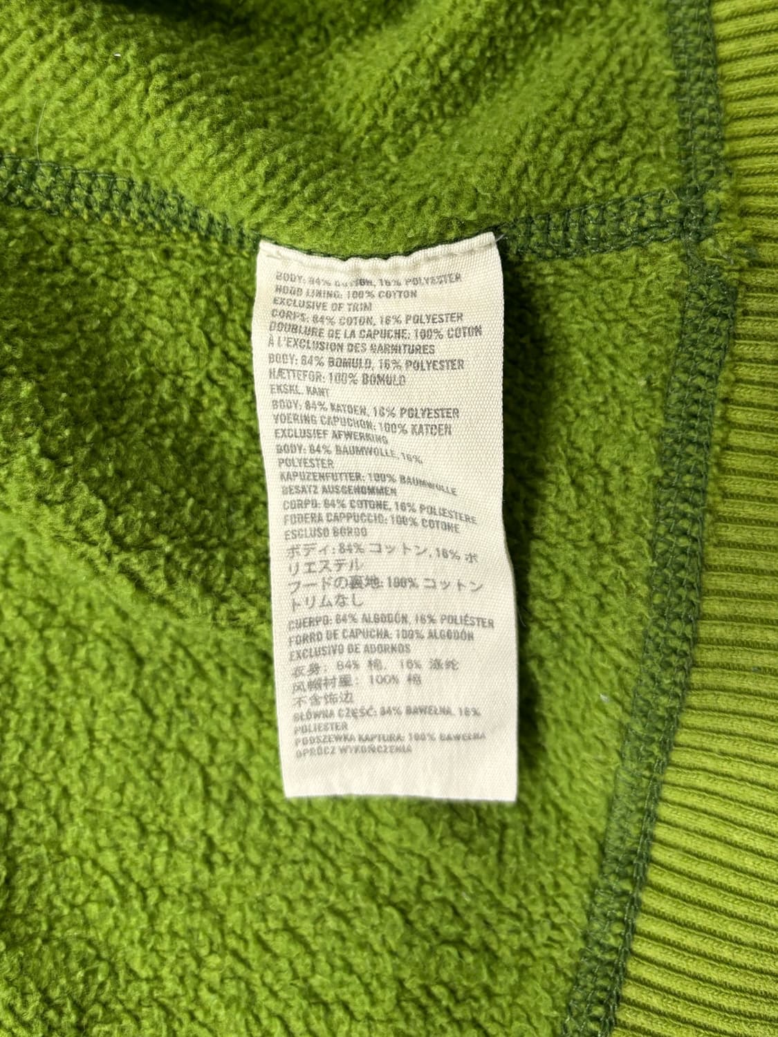 아베크롬비 로고 그린 후드집업 상품이미지7