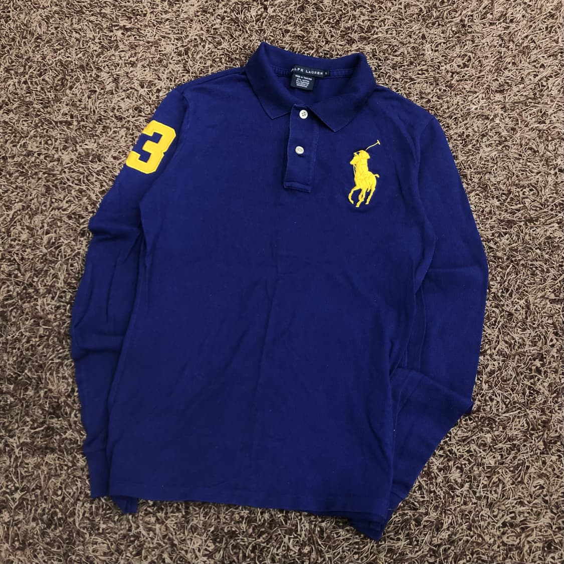 폴로 랄프로렌 빅포니 카라 롱슬리브 긴팔 티셔츠 상품이미지1