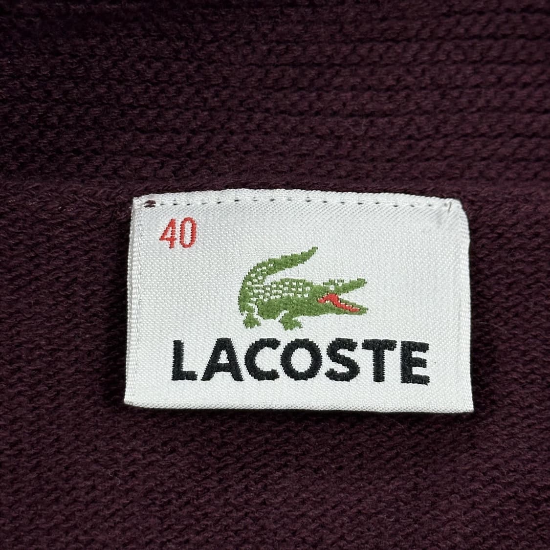 라코스테 크록 재팬 버건디 니트 집업 (S 여성추천) 상품이미지5