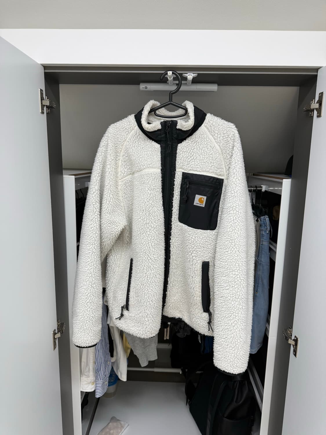 [M] 칼하트 wip 플리스 자켓 화이트 상품이미지1