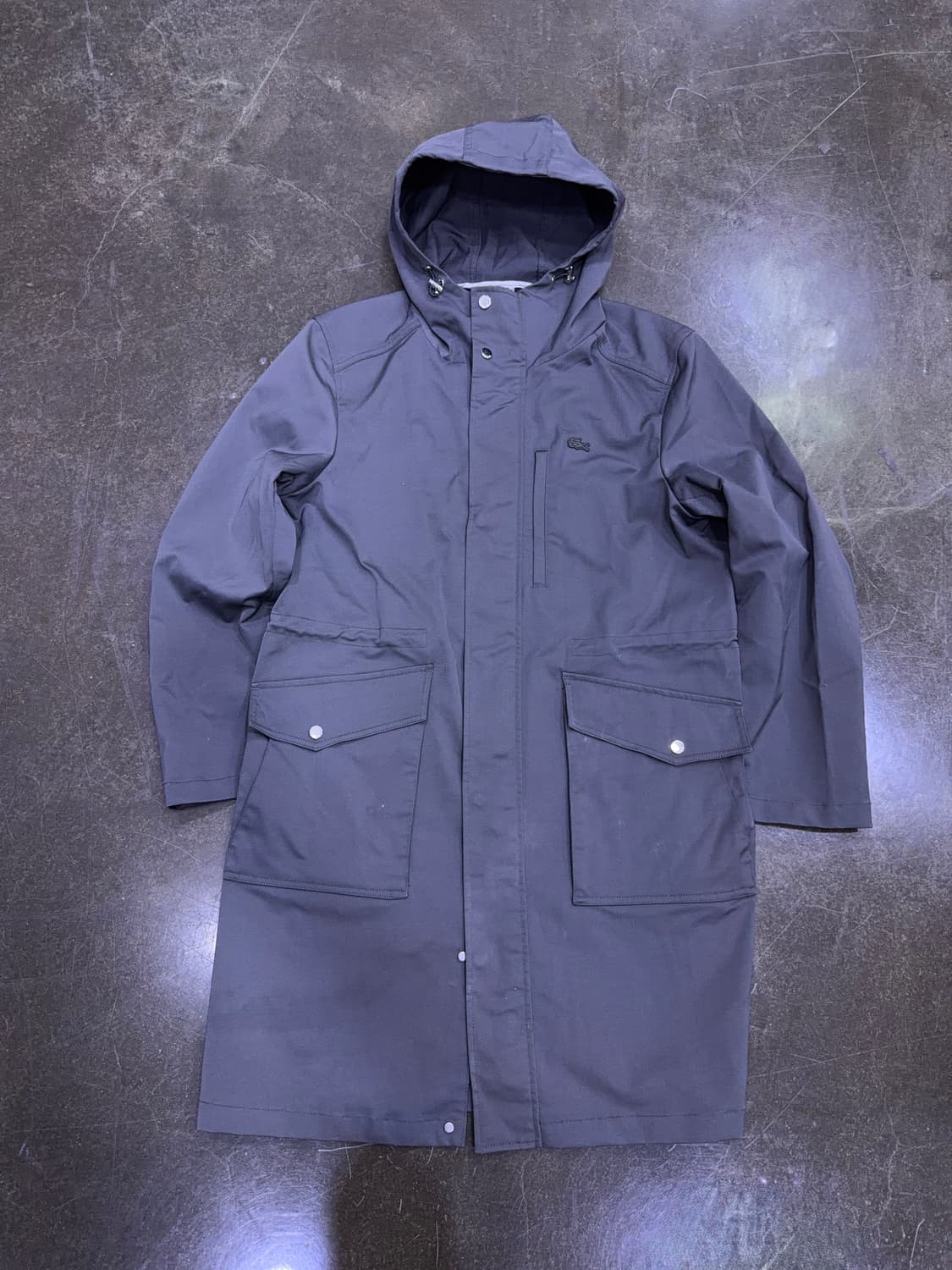 라코스테 사파리 후드 코트 그레이 M 상품이미지1