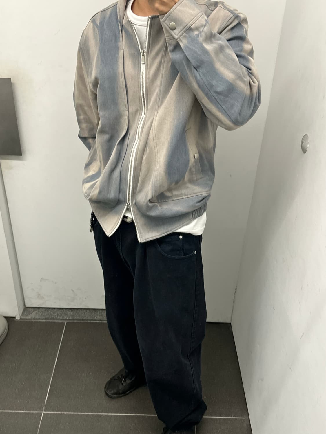[M] 지용킴 22SS 선블리치 숄카라 자켓 상품이미지5