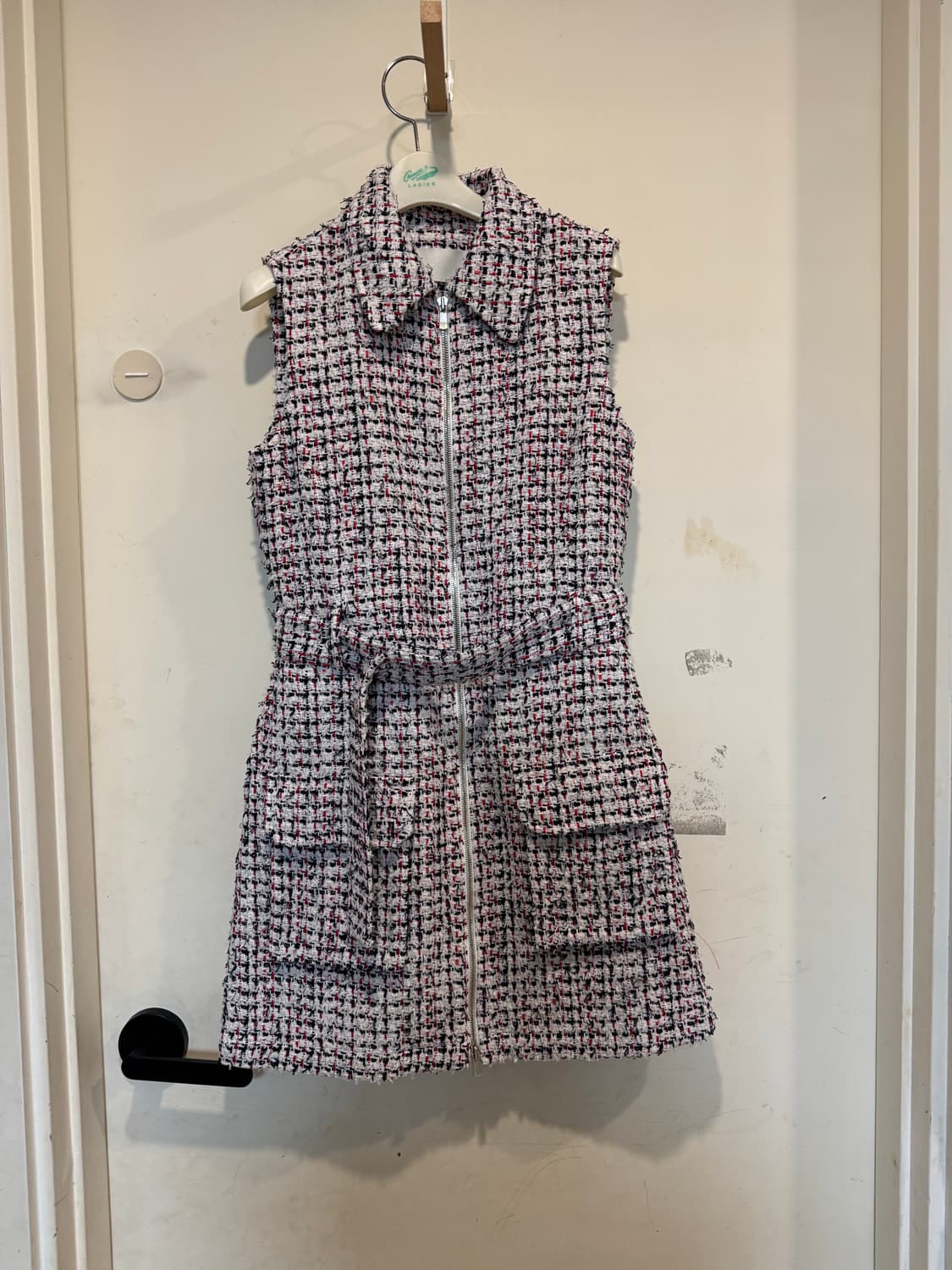 비클라 린톤 트위드 집업 원피스 상품이미지5