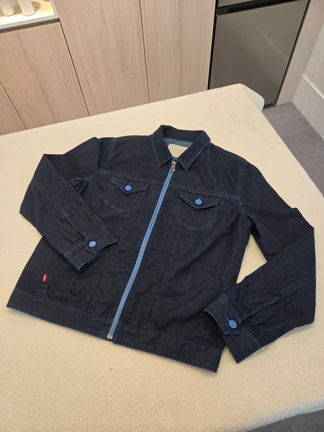 리바이스 인디고 데님 집업 자켓 XL 상품이미지1