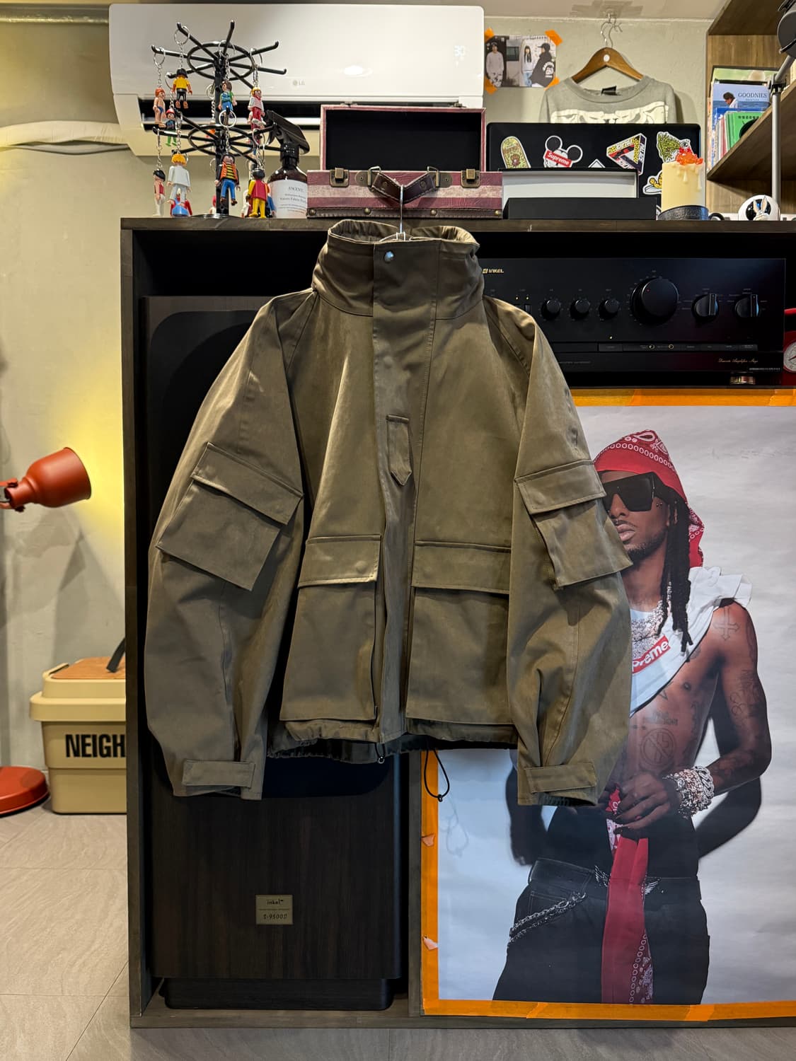 료 타카시마 오버슬리브 밀리터리 자켓 M(XL) 상품이미지1