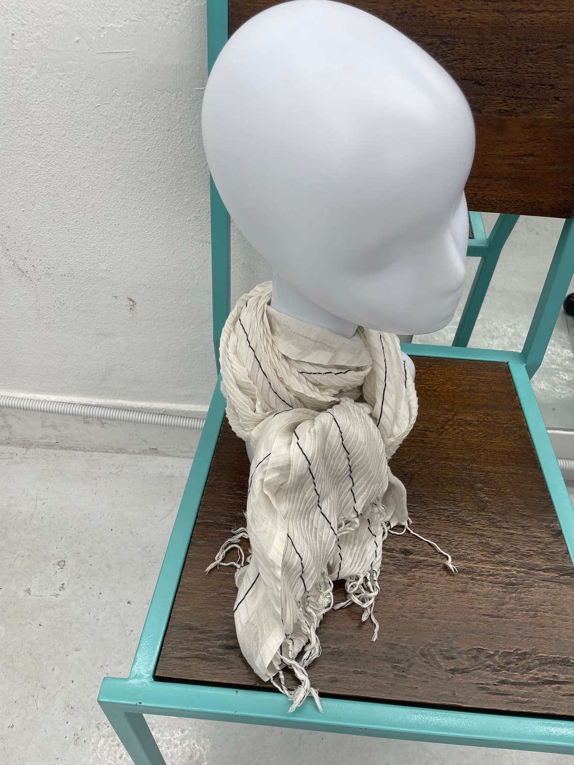 아이보리 스트라이프 머플러  상품이미지2