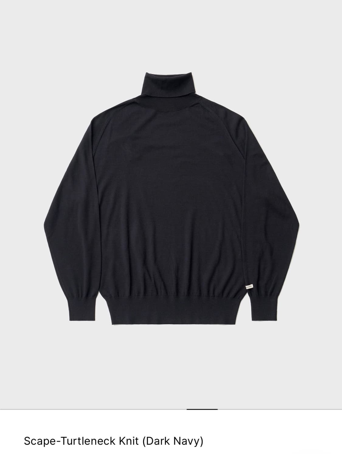 어나더오피스 스케이프 터틀넥 니트 다크 네이비 2사이즈 판매 상품이미지1