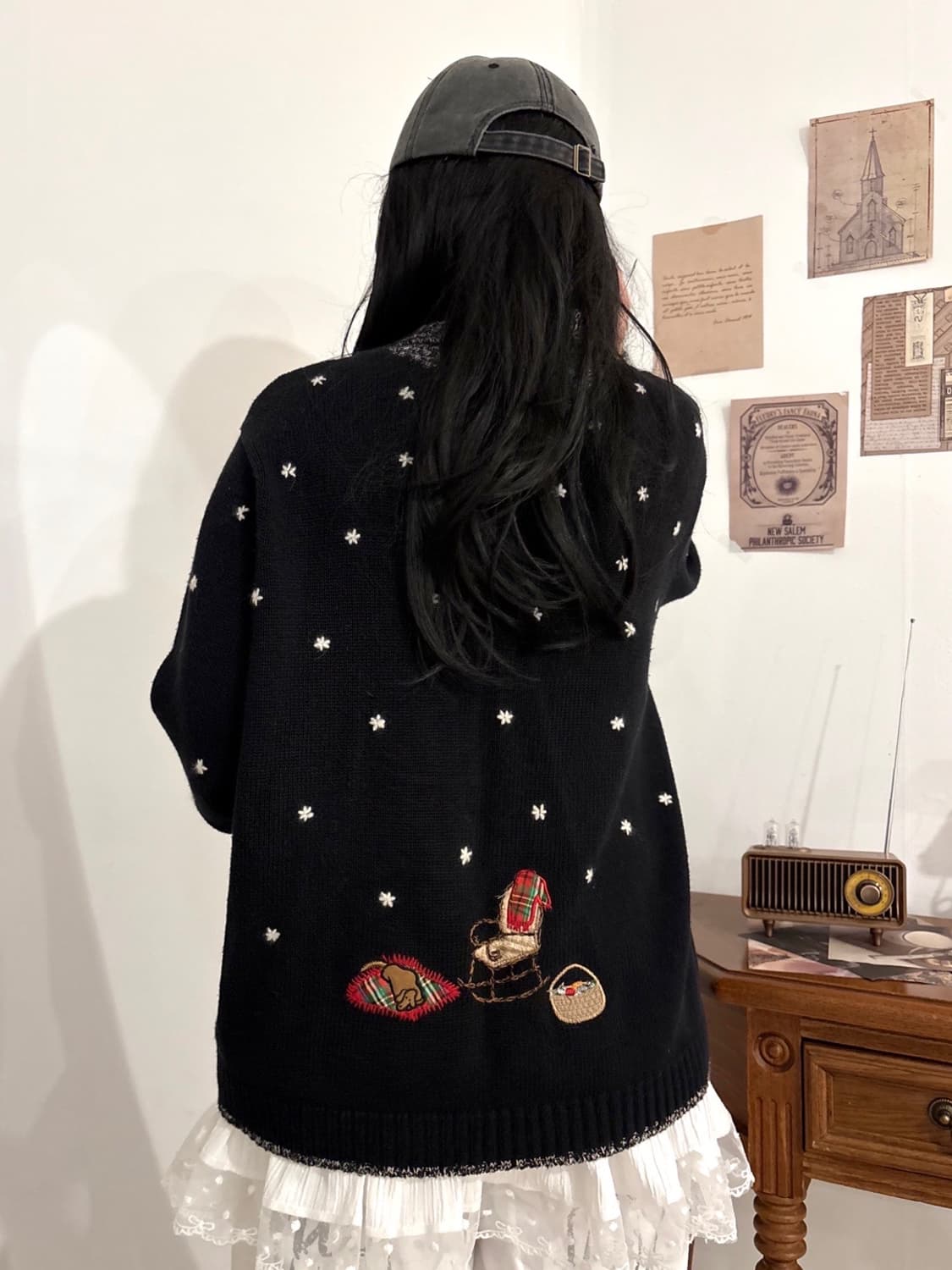 VTG 크리스마스 니트 집업 -G2 상품이미지3