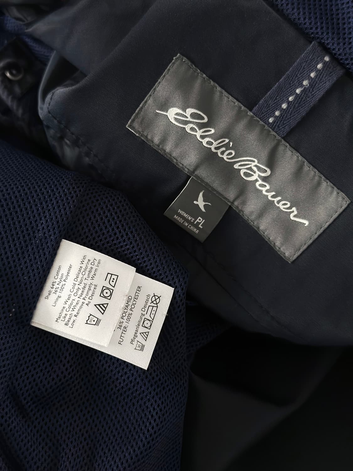 00s 빈티지 에디바우어 네이비 후드 파이어맨 토글 자켓 상품이미지10