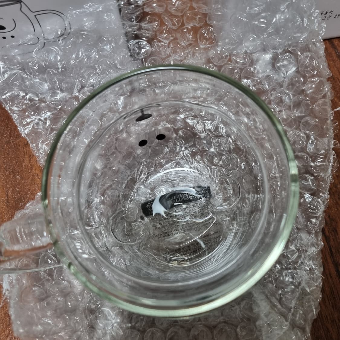 곰돌이 이중 내열유리 머그잔 250ml 상품이미지4