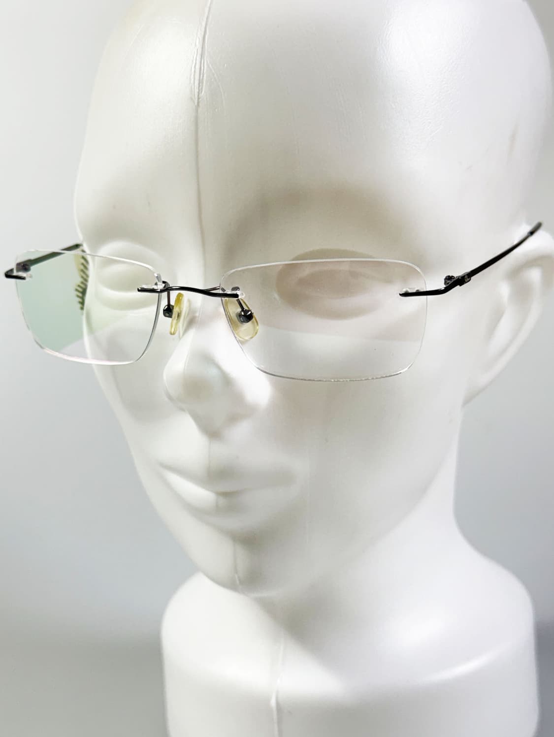 VENICE 무테 건메탈 스퀘어 프레임 빈티지 안경 상품이미지8