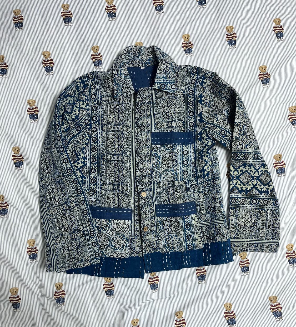 handmand india kantha jacket 칸타 스티치 반다나  상품이미지5