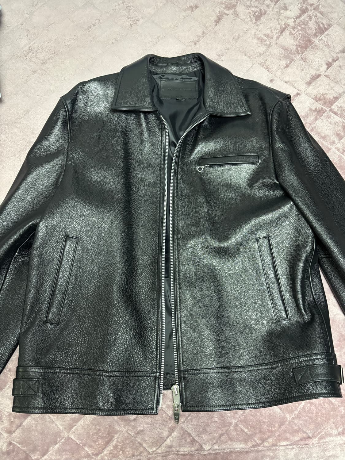 스페로네 카우하이드 싱글 레더 자켓 상품이미지1