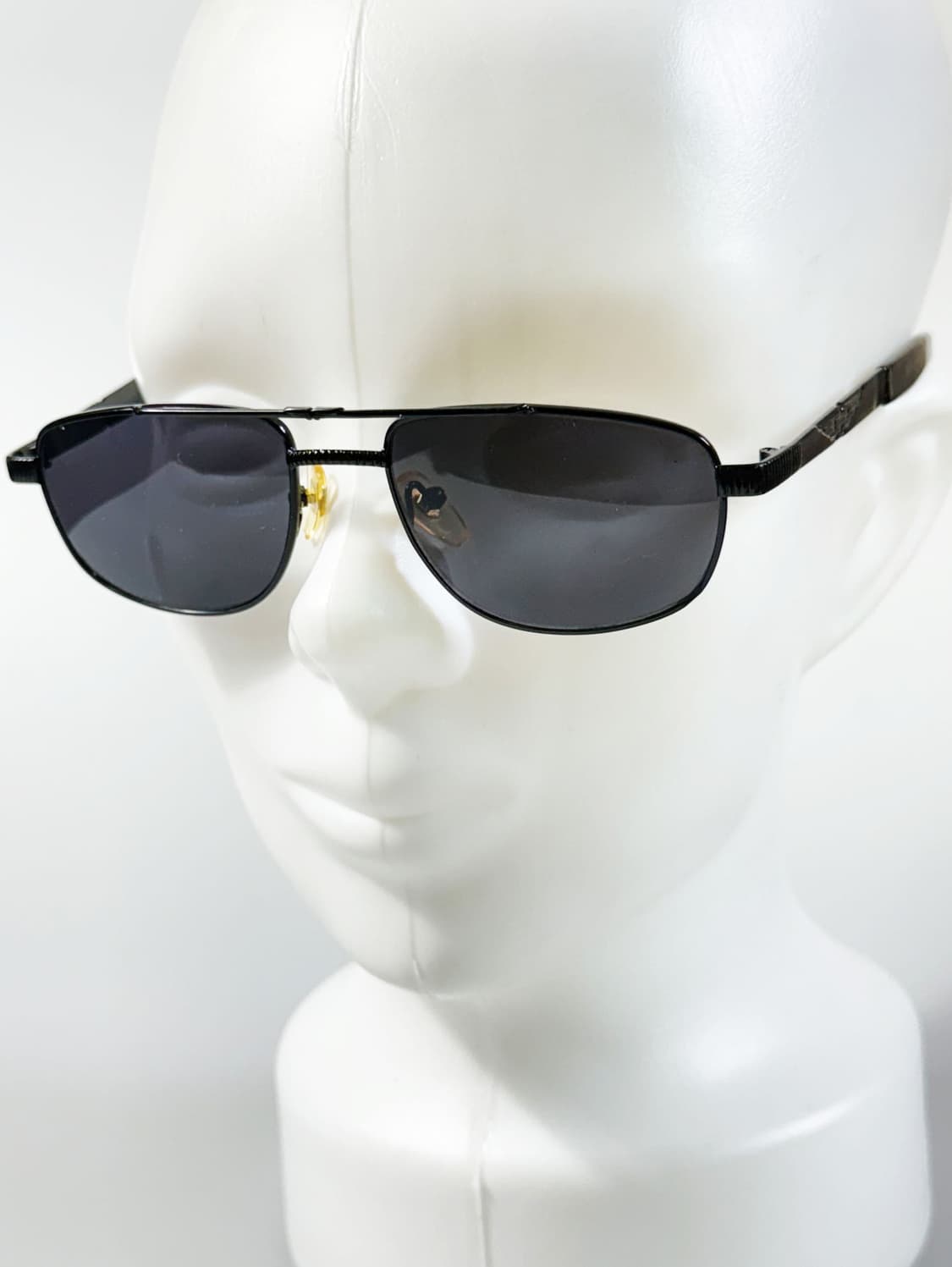 90s 블랙 메탈 스퀘어 보잉 프레임 빈티지 선글라스 상품이미지9