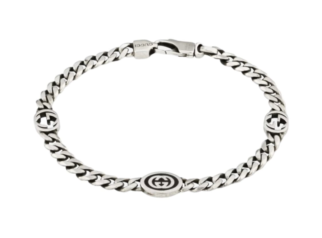 구찌 인터로킹 G 브레이슬릿 실버  상품이미지1