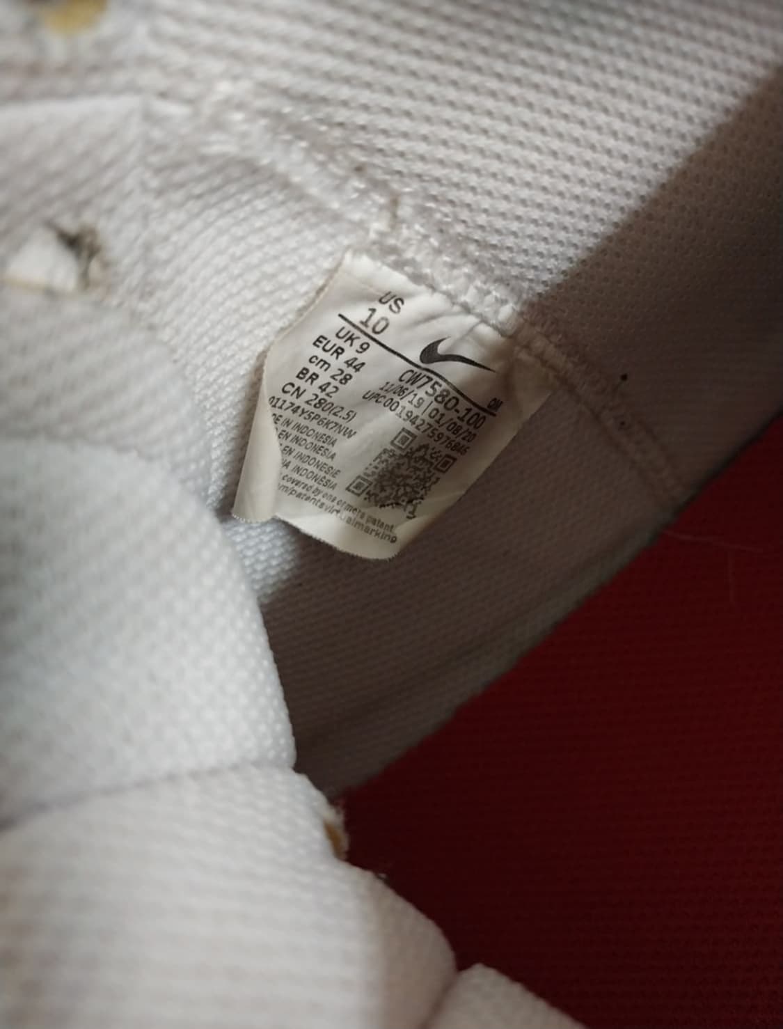 남성 나이키 블레이저 미드77 빈티지 스케치 흰빨 운동화 (280) 상품이미지9