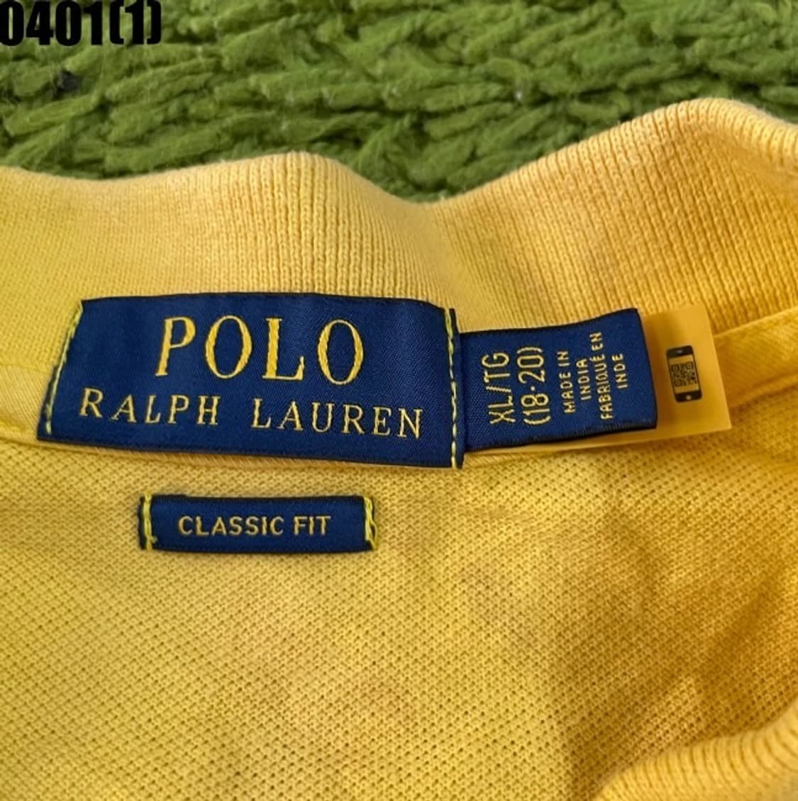 정품 폴로 빅포니 네이비 옐로 노랑 카라티 반팔 상품이미지3