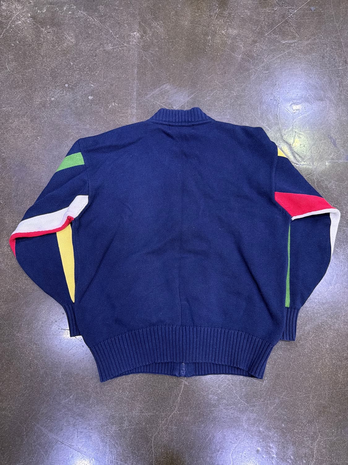 빈폴 멀티 배색 스트라이프 니트 집업 자켓 100 상품이미지2