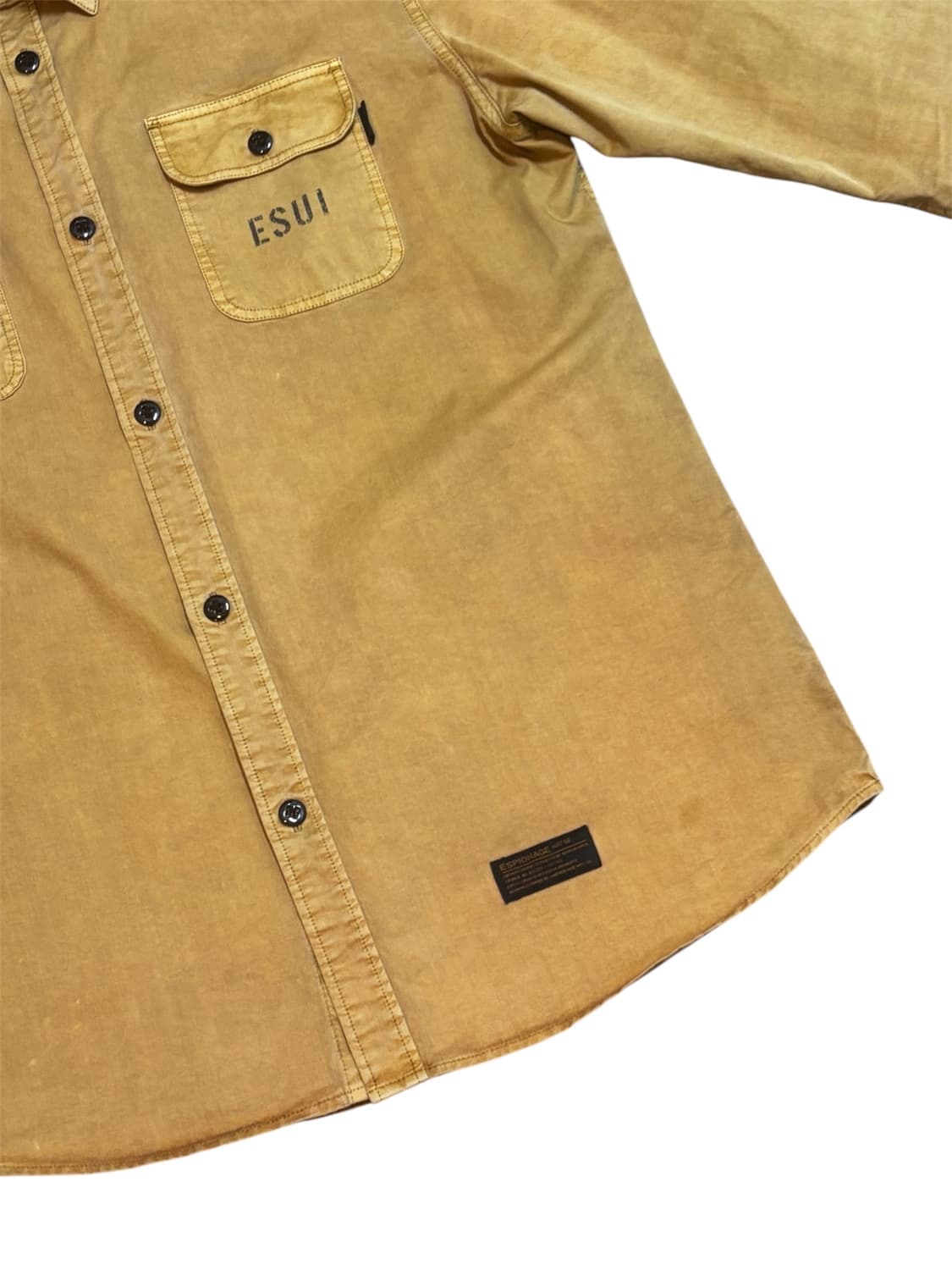 에스피오나지 Hurst Dyed Shirts Mustard 상품이미지4