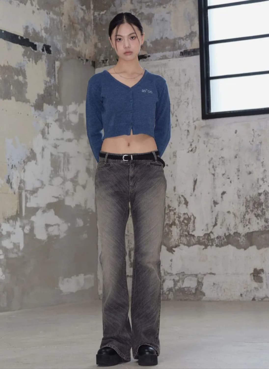 애즈온 조이 데일리 가디건 / 블루그린 상품이미지1