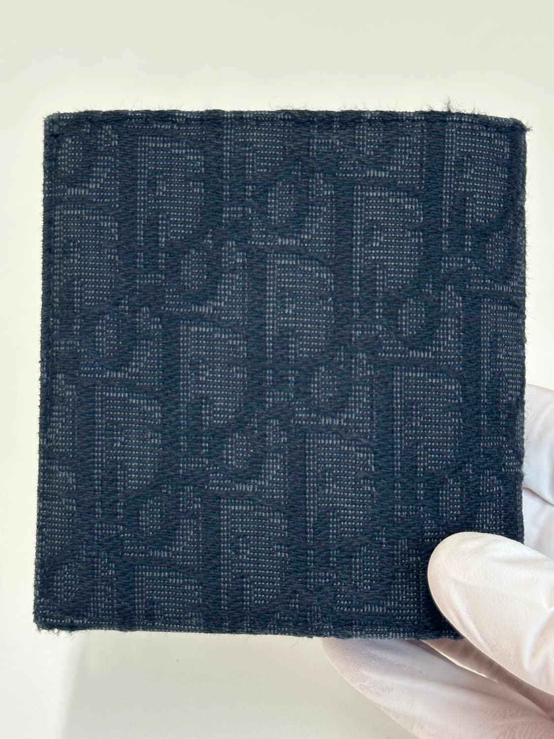 A / 디올 오블리크 자카드 컴팩트 버티컬 반지갑 블랙 상품이미지2