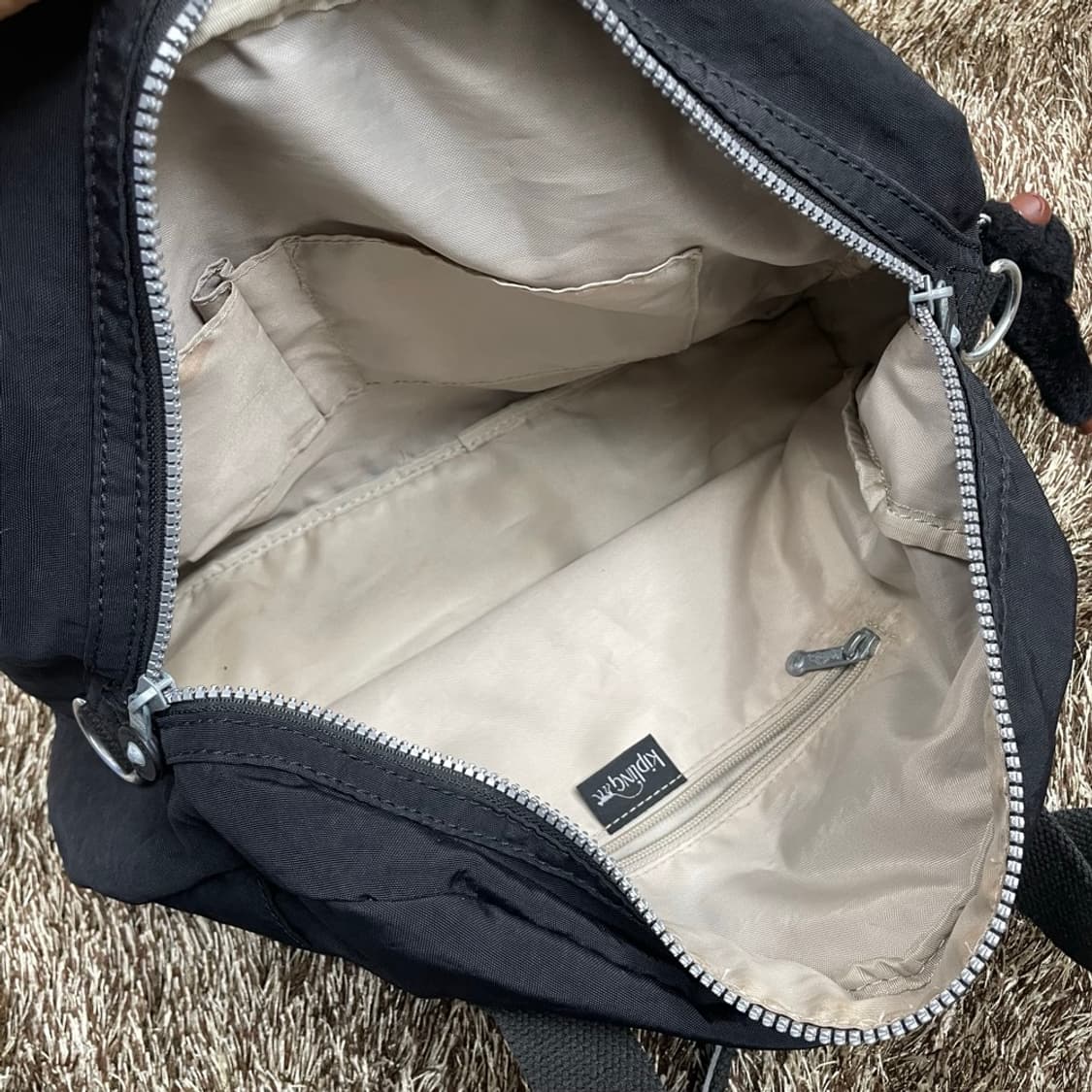 키플링 kipling 블랙 로고 메쉬 보스턴백 숄더백 상품이미지8
