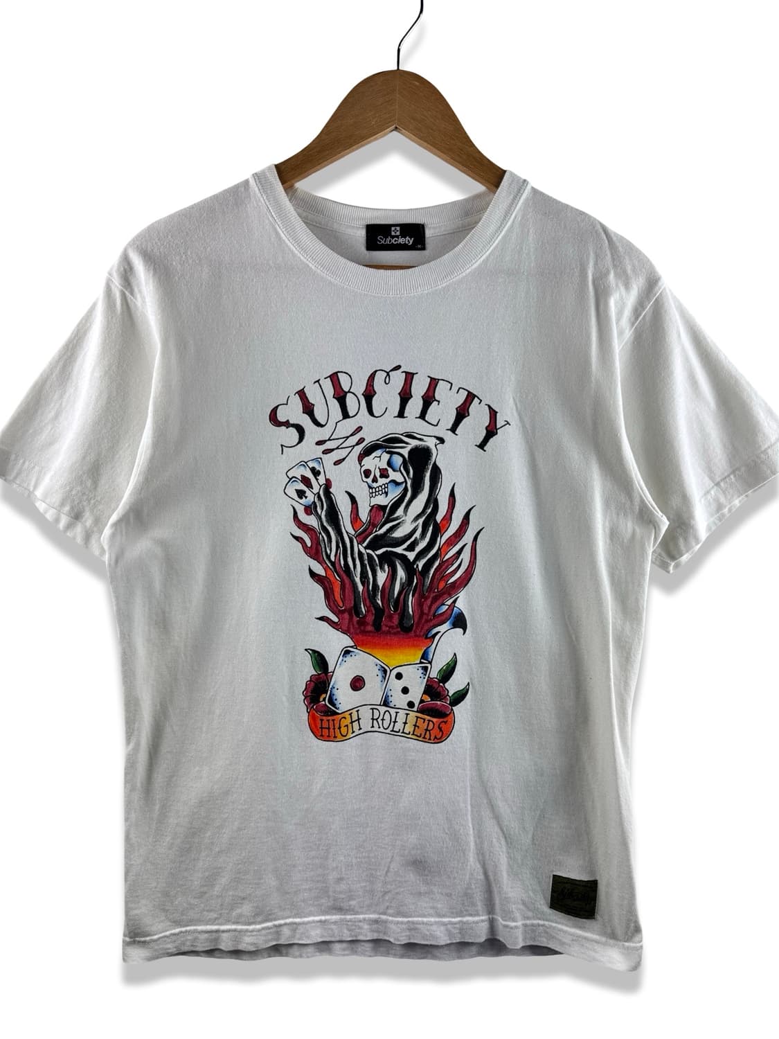 JPN Subciety  스컬 프린팅 티셔츠2644 상품이미지1