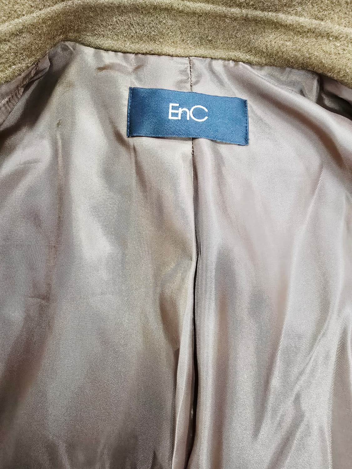 EnC 브라운 롱 코트 모캐시미어 혼방 상품이미지9