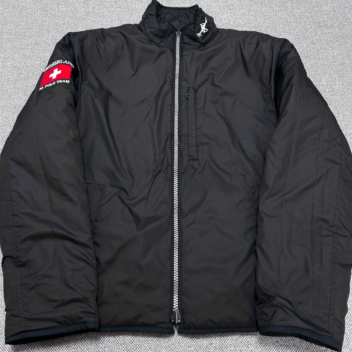 폴로 리버시블 스위스 패치워크 퀄팅자켓(M) 상품이미지4