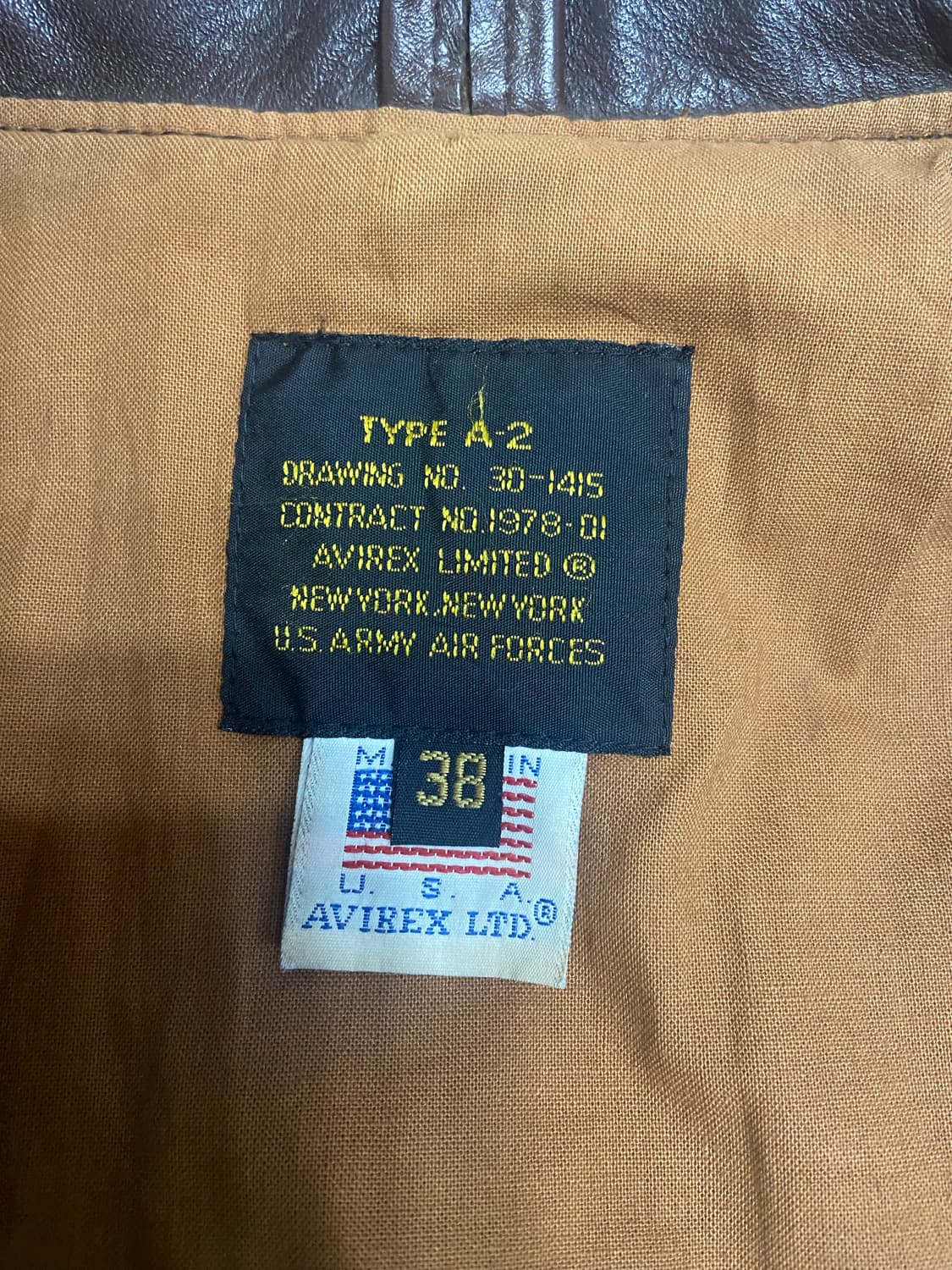 아비렉스 a-2 말가죽 자켓 상품이미지3