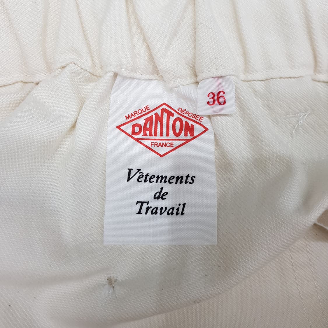 DANTON 단톤 코튼 100% 화이트 포켓 H라인 롱스커트 36사이즈 상품이미지5