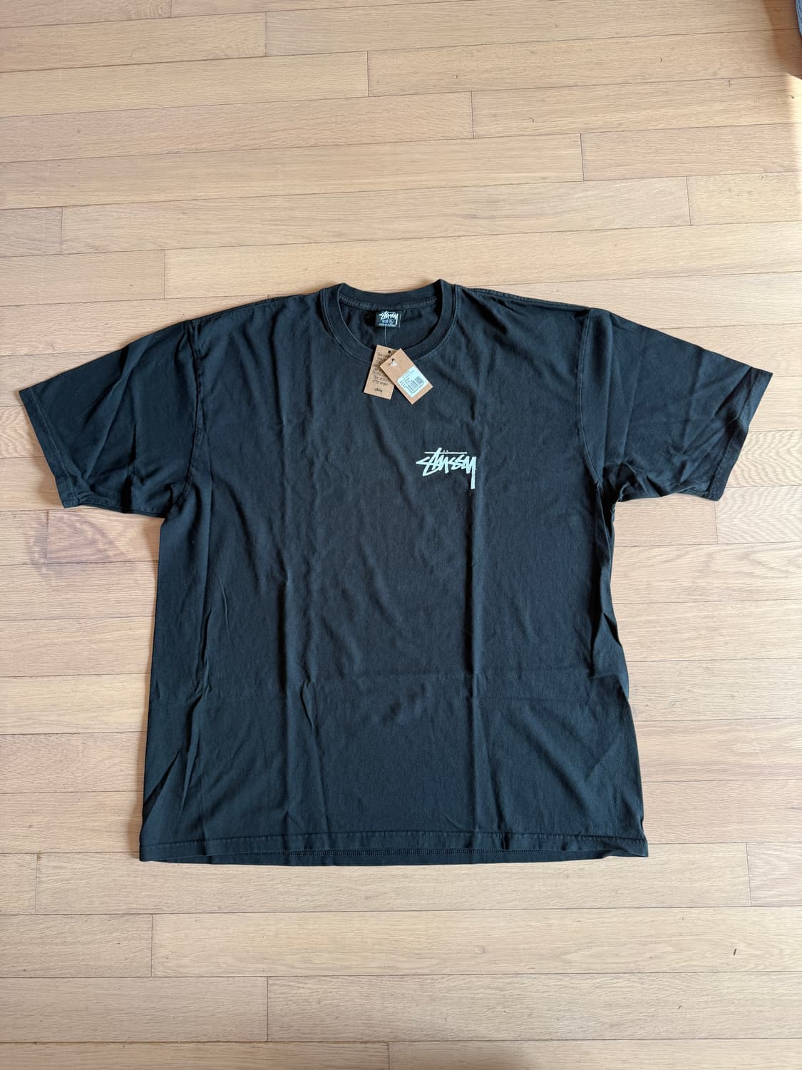 [XL] stussy 스투시 클럽크라운 피그먼트 다이드 반팔티셔츠 블랙 상품이미지2