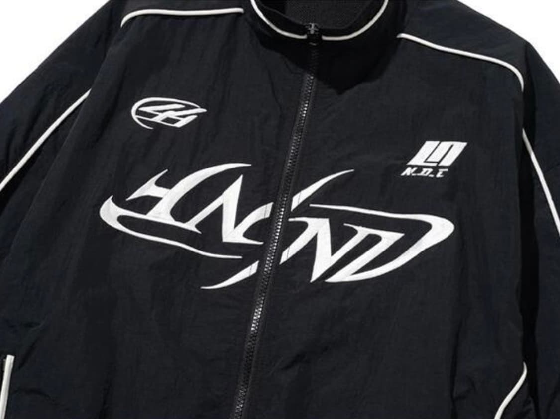 [XL] 낫포너드 트라이벌 로고 나일론 레이싱 자켓 새상품 상품이미지3