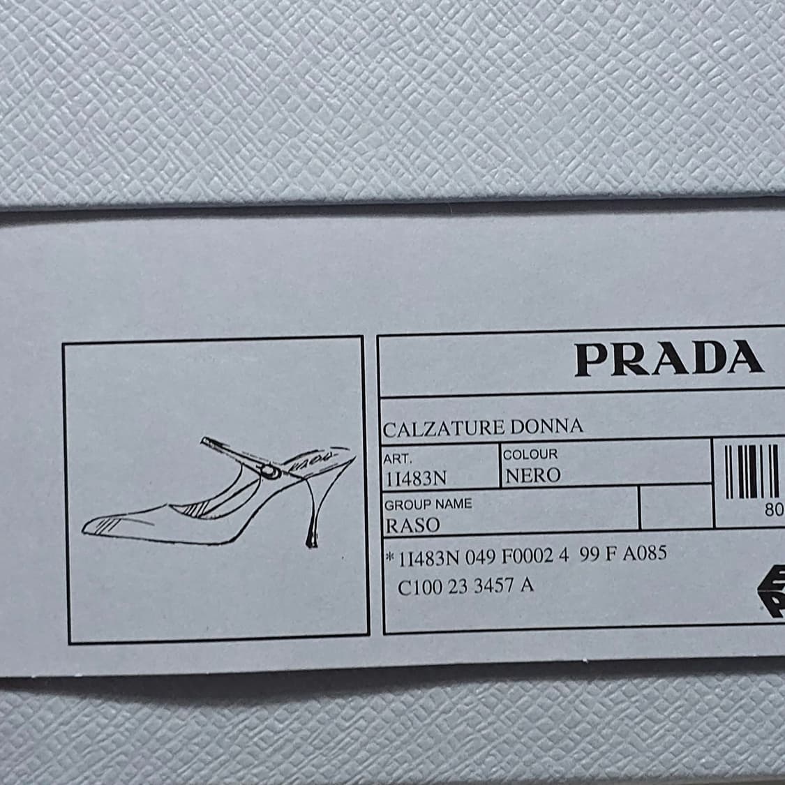 프라다 새틴 하이힐 뮬 슬링백 펌프스 ( 225 ) 상품이미지9